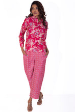 Load image into Gallery viewer, Vibrant Floral Pink Muslin Coord Set